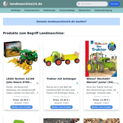 Screenshot landmaschine24.de