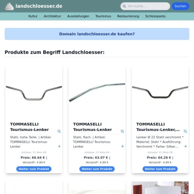 Screenshot landschloesser.de