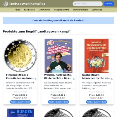 Screenshot landtagswahlkampf.de