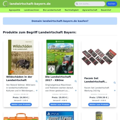 Screenshot landwirtschaft-bayern.de