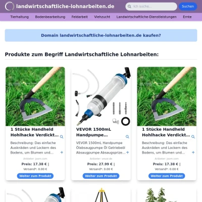 Screenshot landwirtschaftliche-lohnarbeiten.de