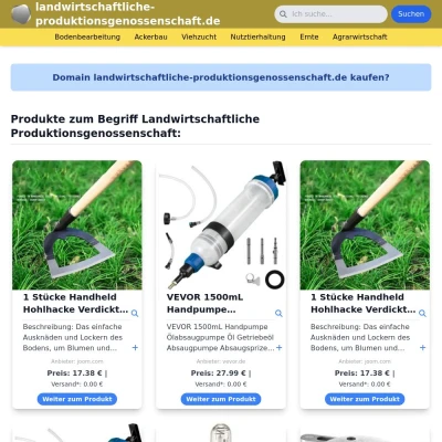 Screenshot landwirtschaftliche-produktionsgenossenschaft.de