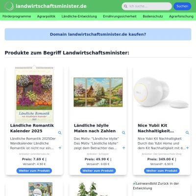 Screenshot landwirtschaftsminister.de