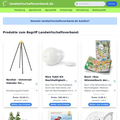 Screenshot landwirtschaftsverband.de