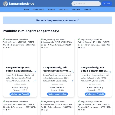 Screenshot langarmbody.de