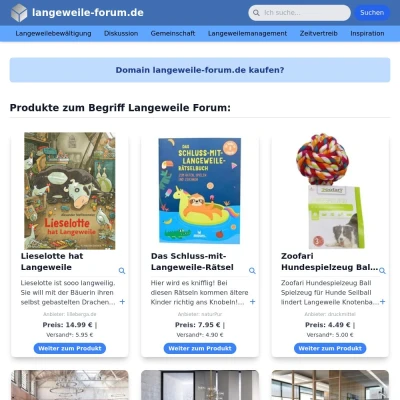 Screenshot langeweile-forum.de