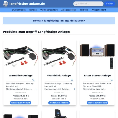 Screenshot langfristige-anlage.de