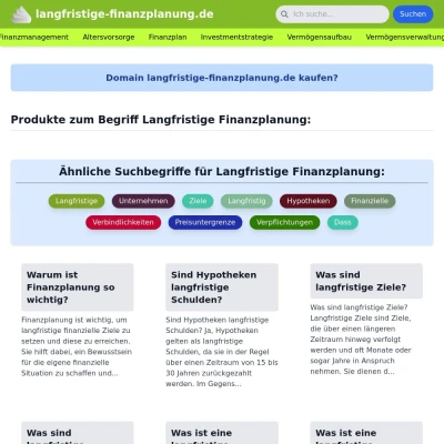 Screenshot langfristige-finanzplanung.de