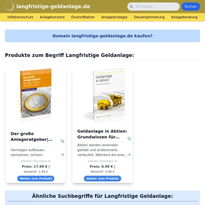 Screenshot langfristige-geldanlage.de