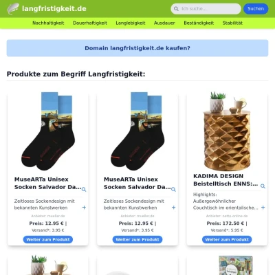 Screenshot langfristigkeit.de