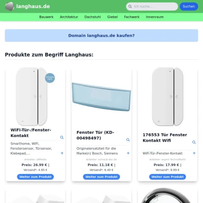 Screenshot langhaus.de