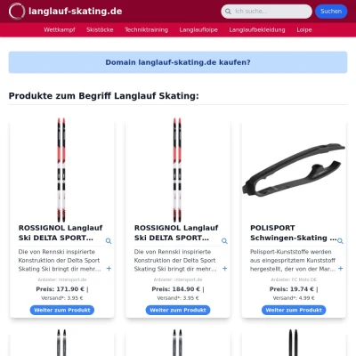 Screenshot langlauf-skating.de