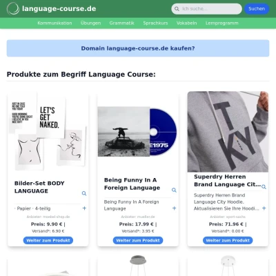 Screenshot language-course.de