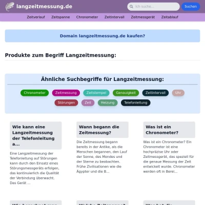 Screenshot langzeitmessung.de