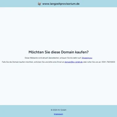 Screenshot langzeitprovisorium.de