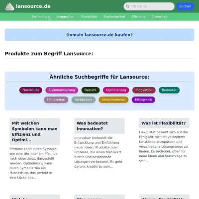 Screenshot lansource.de