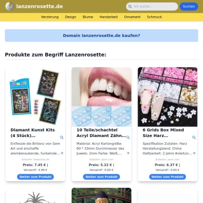 Screenshot lanzenrosette.de