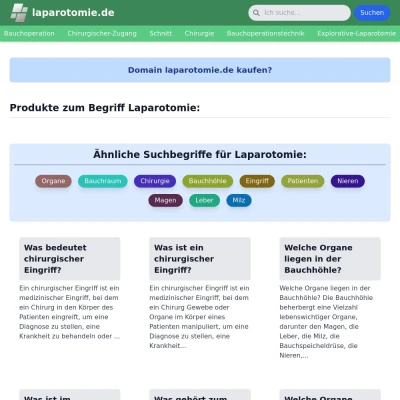 Screenshot laparotomie.de