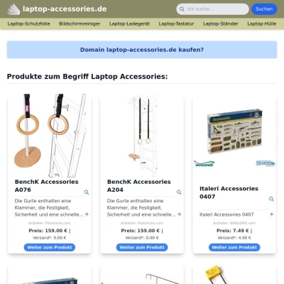 Screenshot laptop-accessories.de