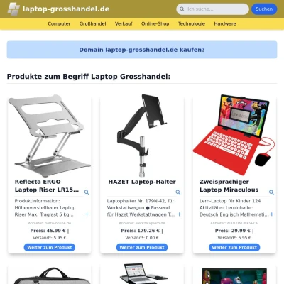 Screenshot laptop-grosshandel.de