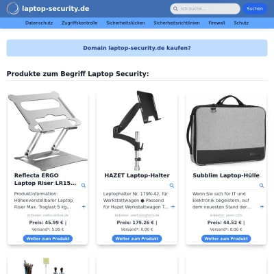 Screenshot laptop-security.de