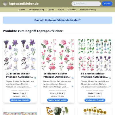 Screenshot laptopaufkleber.de