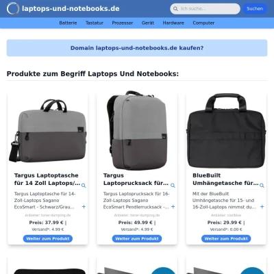 Screenshot laptops-und-notebooks.de