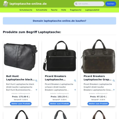 Screenshot laptoptasche-online.de