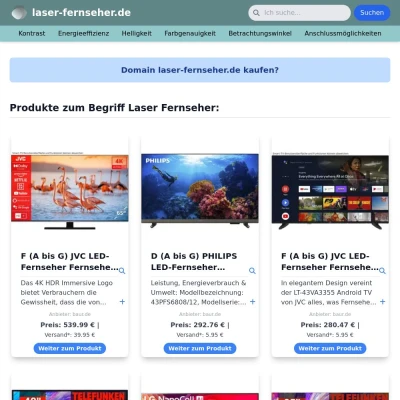 Screenshot laser-fernseher.de