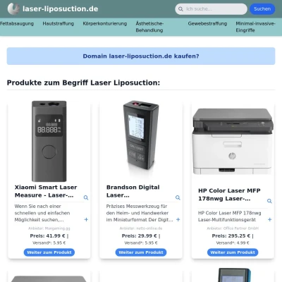 Screenshot laser-liposuction.de