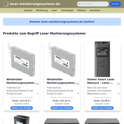 Screenshot laser-markierungssysteme.de