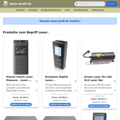 Screenshot laser-profi.de