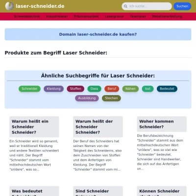 Screenshot laser-schneider.de