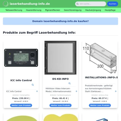 Screenshot laserbehandlung-info.de