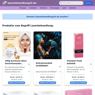 Screenshot laserbehandlung24.de