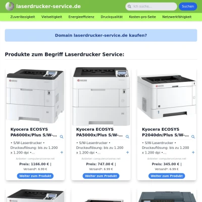 Screenshot laserdrucker-service.de