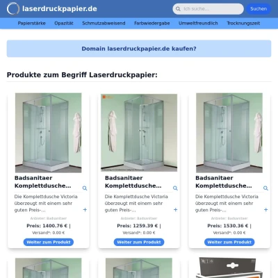 Screenshot laserdruckpapier.de