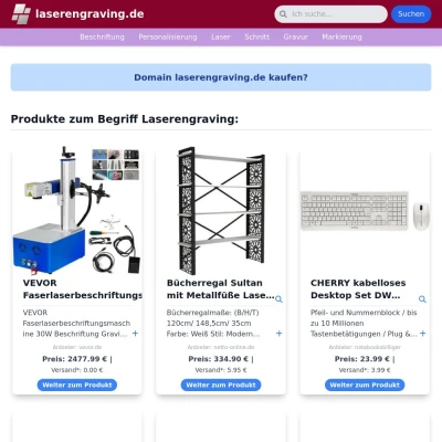 Screenshot laserengraving.de