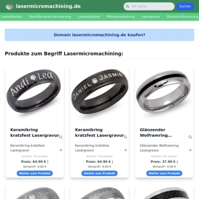 Screenshot lasermicromachining.de