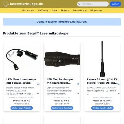 Screenshot lasermikroskope.de