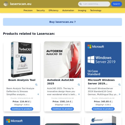 Screenshot laserscan.eu