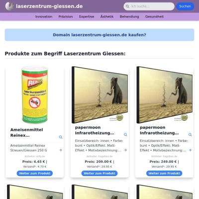 Screenshot laserzentrum-giessen.de