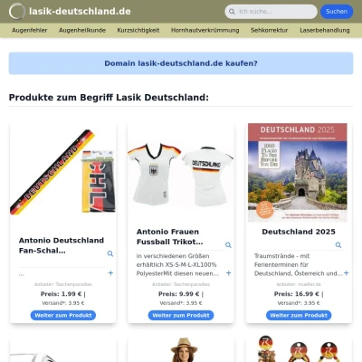 Screenshot lasik-deutschland.de