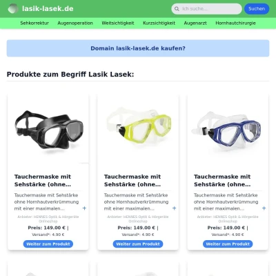 Screenshot lasik-lasek.de