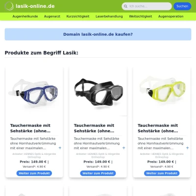 Screenshot lasik-online.de