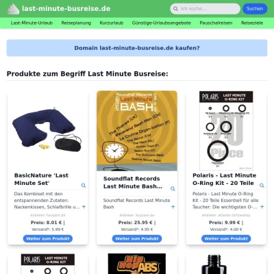 Screenshot last-minute-busreise.de