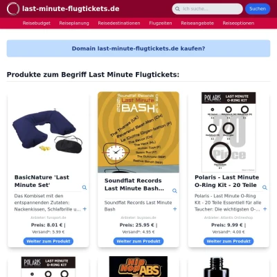 Screenshot last-minute-flugtickets.de