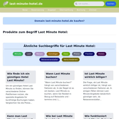 Screenshot last-minute-hotel.de