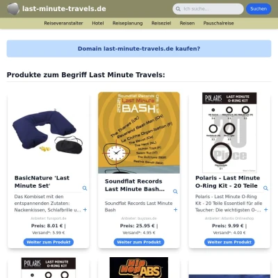 Screenshot last-minute-travels.de