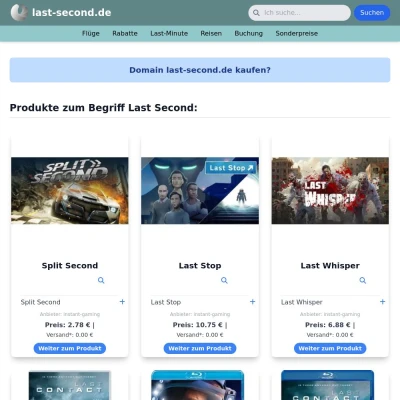 Screenshot last-second.de